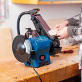 Scheppach 370W Combination Electric 150mm Grinder & 50mm Sander with Light & Eye Shields | BGS700