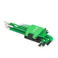 Rika BHEX009 Rikä 9-Piece Professional Metric Long Ball-End Hex Key Set