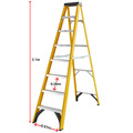 Excel 1657 Electricians Fibreglass Step Ladder 7 Tread 2.1m Heavy Duty