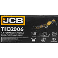 JCB 1.5 Tonne Low-Profile Double-Pump Long Jack | JCB-TH32006