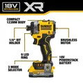 DeWALT DCF860E1T XR BL Impact Driver 18V 1 x 1.7Ah POWERSTACK