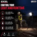 Excel EXL10767 10767 18V/240V 10000 Lumens Hybrid Pro-Frosted Work Light