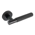 Eclipse 62231 Knurled Lever on Rose - Matt Black - Pair