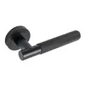 Eclipse 62231x24 Knurled Lever on Rose - Matt Black - 12 Pairs