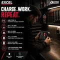Excel 10860 2000 Lumens LED Magnetic Rechargeable Work Light