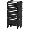 Excel 11630 6 Drawer Modular Rolling Tool Box Stackable with Stainless Steel Worktop