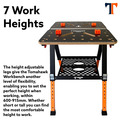 Tomahawk Multifunction Workbench with Quick Clamp and 4xBench Dogs