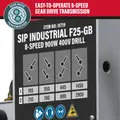 SIP SIP-01719 F25-GB 8-Speed 900w Ind Floor Pillar Drill