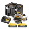 DeWalt DCS573H2T-GB 18v XR Cordless Brushless Circular Saw Inc 2x 5.0Ah Powerstack