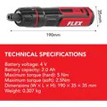 Flex 534549 4v Cordless Screwdriver SD 7-320 4