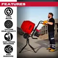Excel 32144 134L Portable Cement Mixer 240V/370W with Wheels
