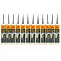 Everbuild 880243x12 SikaSeal Construction Silicone 295ml White Box of 12
