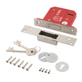 Eclipse 76 mm 5 Lever Mortice Deadlock - BS3621 - Satin Chrome Plate - J73067