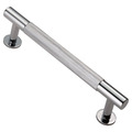 Eclipse 128 mm Knurled Cupboard Handle (2PK) - Satin Nickel Plate - J95621