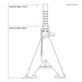 Sealey Auto Rise Ratchet Axle Stands (Pair) 10 Tonne Capacity per Stand