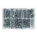 Sealey AB061SDH Zinc Plated Self-Drilling Screw Assortment Hex Head 410pc