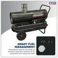 Sealey ABI600 Space Warmer&reg; Indirect Kerosene/Diesel Heater with Wheels 68,000Btu/hr