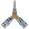 Sealey AC55 PCL Twin Coupling Y-Adaptor