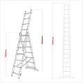 Sealey Extension Combination Ladder 3 x 7 Aluminium - EN 131