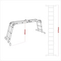Sealey 4-Way Aluminium Folding Platform Ladder - EN 131
