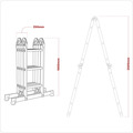 Sealey 4-Way Aluminium Folding Platform Ladder - EN 131