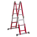 Sealey Aluminium 4-Way Multipurpose Adjustable-Height Ladder - EN 131