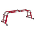 Sealey Aluminium 4-Way Multipurpose Adjustable-Height Ladder - EN 131