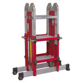Sealey Aluminium 4-Way Multipurpose Adjustable-Height Ladder - EN 131