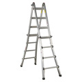 Sealey Aluminium 4-Way Telescopic Adjustable-Height Ladder - EN 131