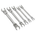 Sealey AK2652 Premier Flexi-Head Flare Nut Spanner Set 5pc