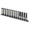 Sealey AK2744B Premier Black Deep Lock-On&trade; Socket Set 3/8