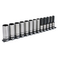Sealey AK2745B Premier Black Deep Lock-On&trade; Socket Set 1/2