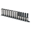 Sealey AK2745B Premier Black Deep Lock-On&trade; Socket Set 1/2