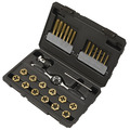 Sealey AK3026IMP Premier Hexagonal Tap & Die Set 26pc Hexagonal  - Imperial - Titanium Coated