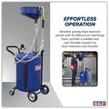 Sealey AK459DX Air Discharge Mobile Oil Drainer with Probes 90L