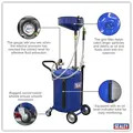 Sealey AK459DX Air Discharge Mobile Oil Drainer with Probes 90L