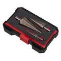 Sealey AK4733 Premier Straight Flute HSS Cobalt Step Drill Bit Set 3pc