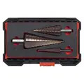Sealey AK4733 Premier Straight Flute HSS Cobalt Step Drill Bit Set 3pc