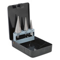 Sealey AK4746 Double Flute HSS 4341 Step Drill Bit Set 3pc