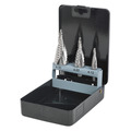 Sealey AK4749 Spiral Flute HSS 4341 Step Drill Bit Set 3pc