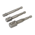 Premier Power Tool Socket Adaptor Set 3pc