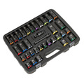 Sealey AK5636M Lock-On&trade; Standard & Deep Impact Socket Set 34pc 1/2