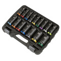 Sealey AK58170M Lock-On&trade; Deep Impact Socket Set 1/2