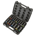 Sealey AK58170M Lock-On&trade; Deep Impact Socket Set 1/2