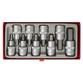 Sealey AK620 Premier Hex Socket Bit Set 1/2