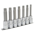 Sealey AK6235 Premier Ribe Socket Bit Set 1/2