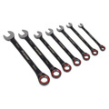 Sealey AK63941B Premier Black Combination Ratchet Spanner Set 7pc