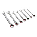 Sealey AK63945 Premier Platinum Reversible Ratchet Combination Spanner Set 7pc