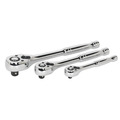 Sealey AK6672 Premier Pear-Head Ratchet Wrench Set with Flip Reverse 3pc