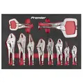 Sealey AK6802 Premier Locking Pliers Set with Foam Tray 10pc
